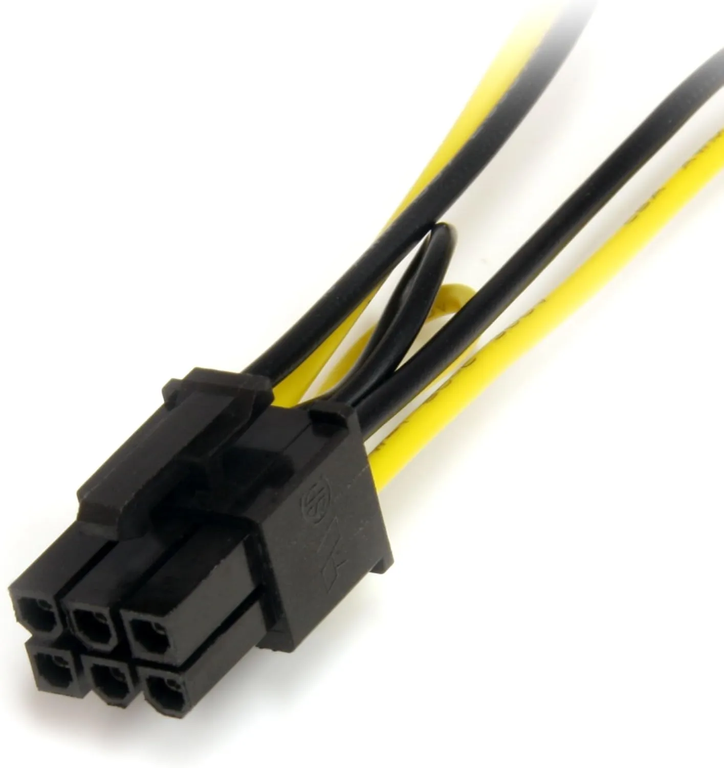 StarTech.com 6in SATA Power to 6 Pin PCI Express Video Card Power Cable Adapter - SATA to 6 pin PCIe power, Black