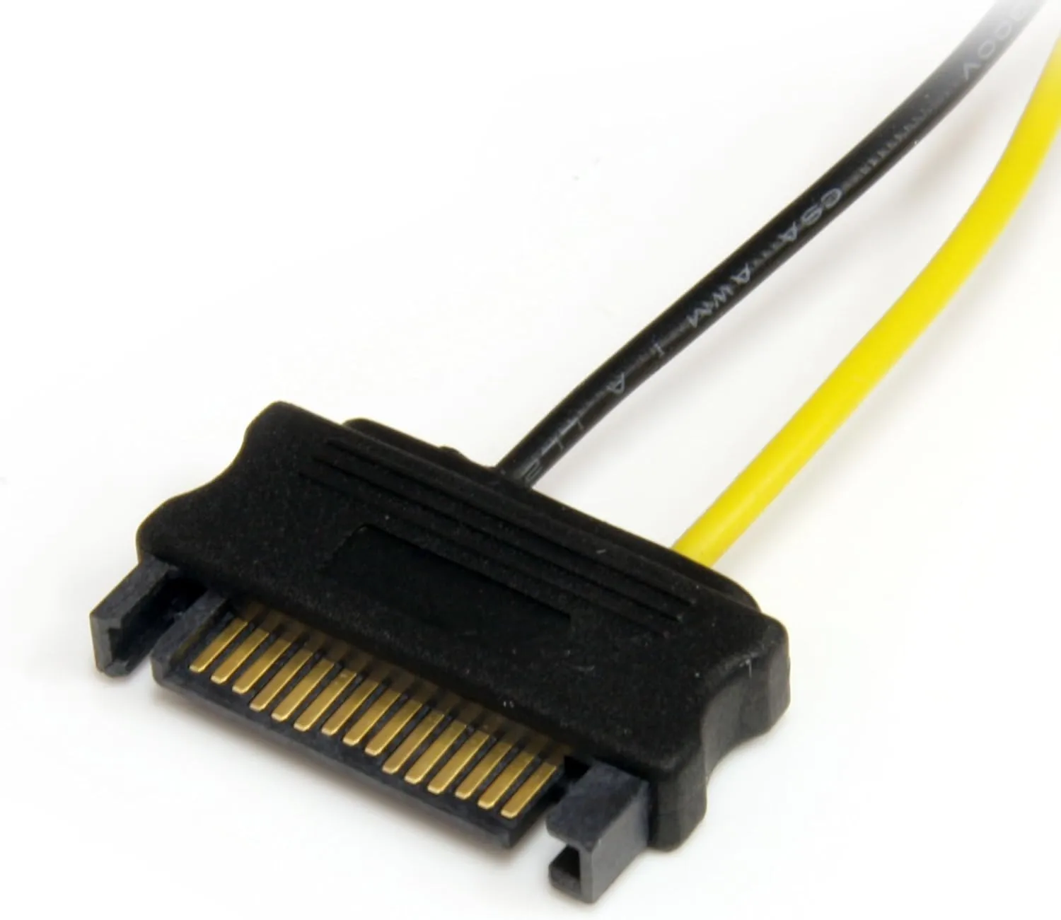 StarTech.com 6in SATA Power to 6 Pin PCI Express Video Card Power Cable Adapter - SATA to 6 pin PCIe power, Black