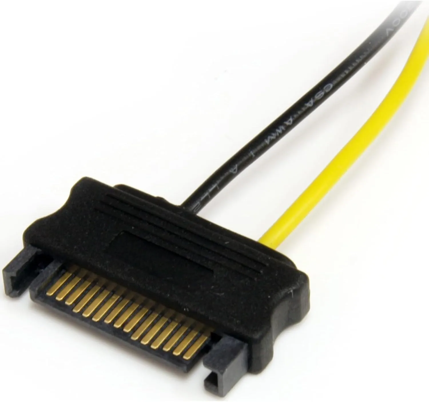 StarTech.com 6in SATA Power to 6 Pin PCI Express Video Card Power Cable Adapter - SATA to 6 pin PCIe power, Black