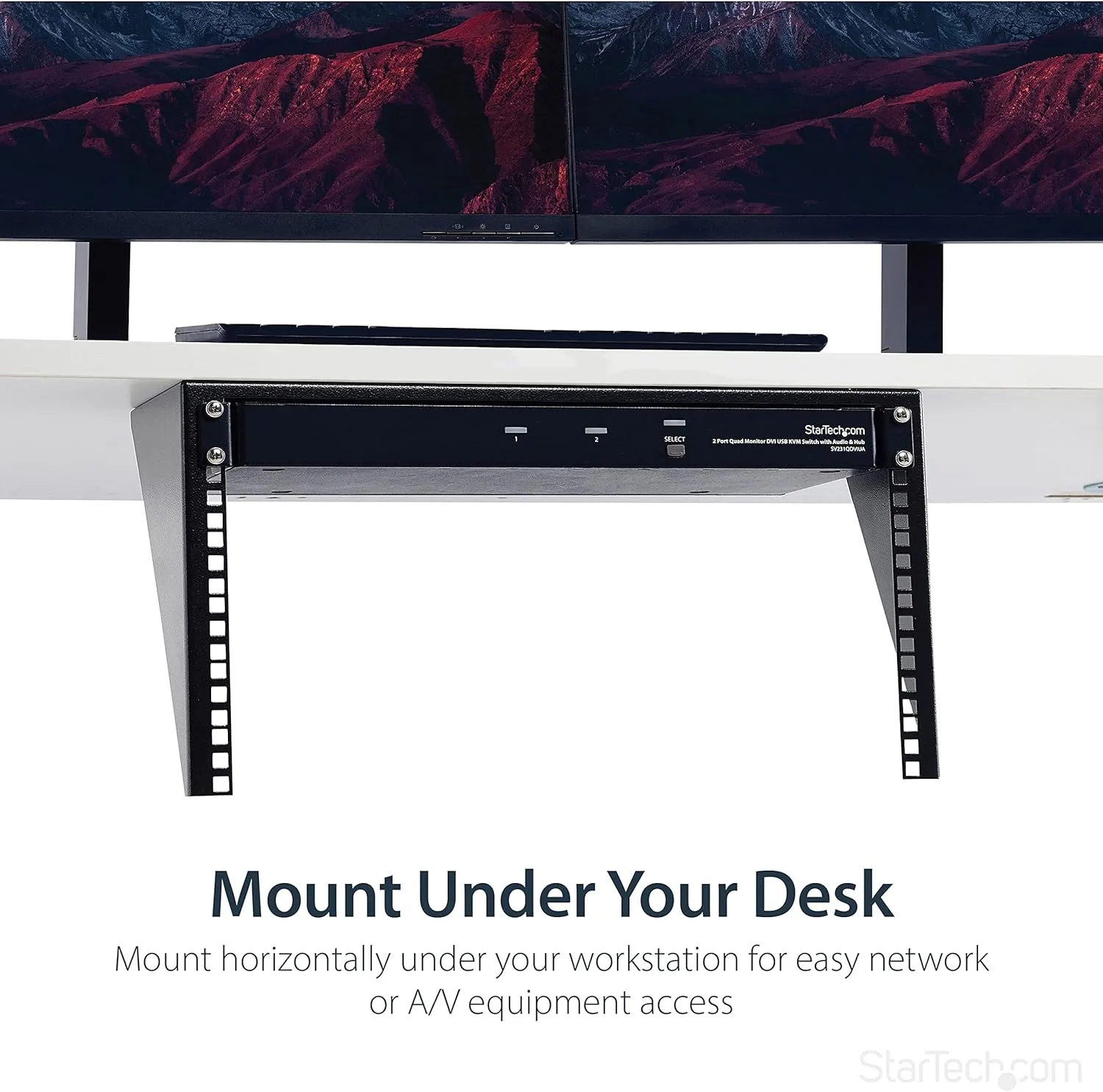 StarTech.com 19in Steel Vertical Wall Mount Rack Bracket