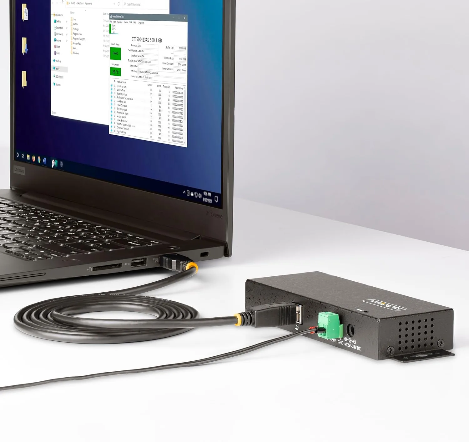 StarTech.com 7-Port Managed USB Hub with 7X USB-A, Heavy Duty with Metal Industrial Housing, ESD & Surge Protection