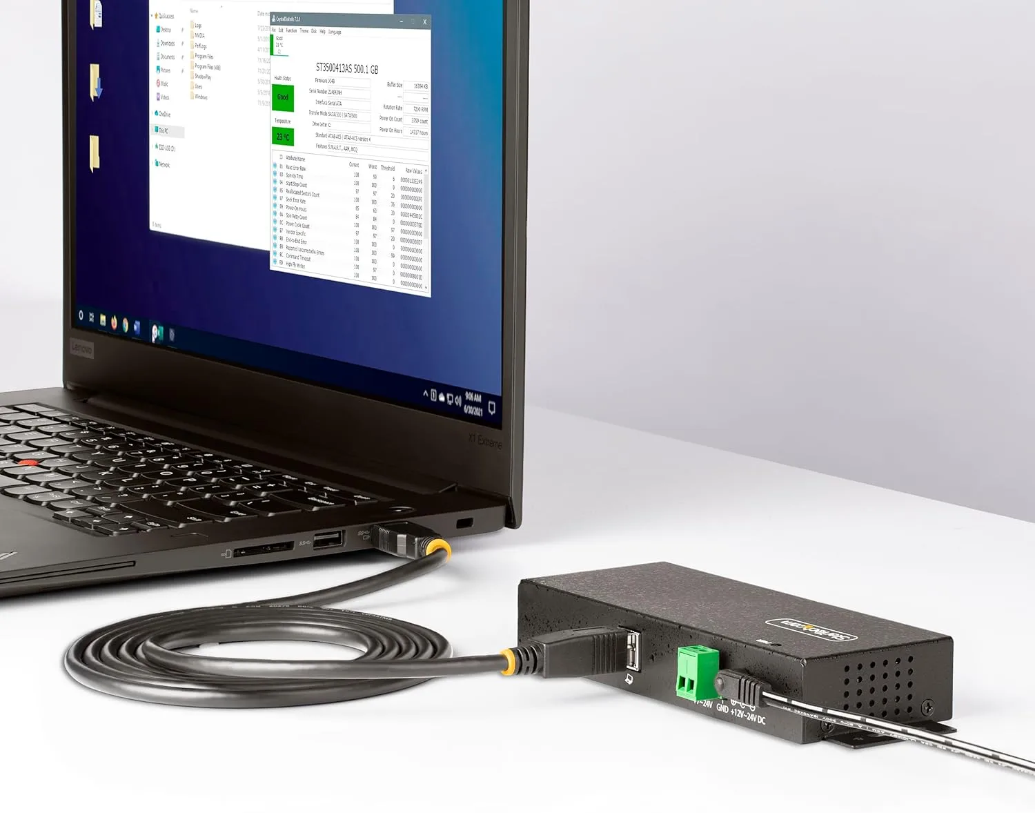 StarTech.com 7-Port Managed USB Hub with 7X USB-A, Heavy Duty with Metal Industrial Housing, ESD & Surge Protection
