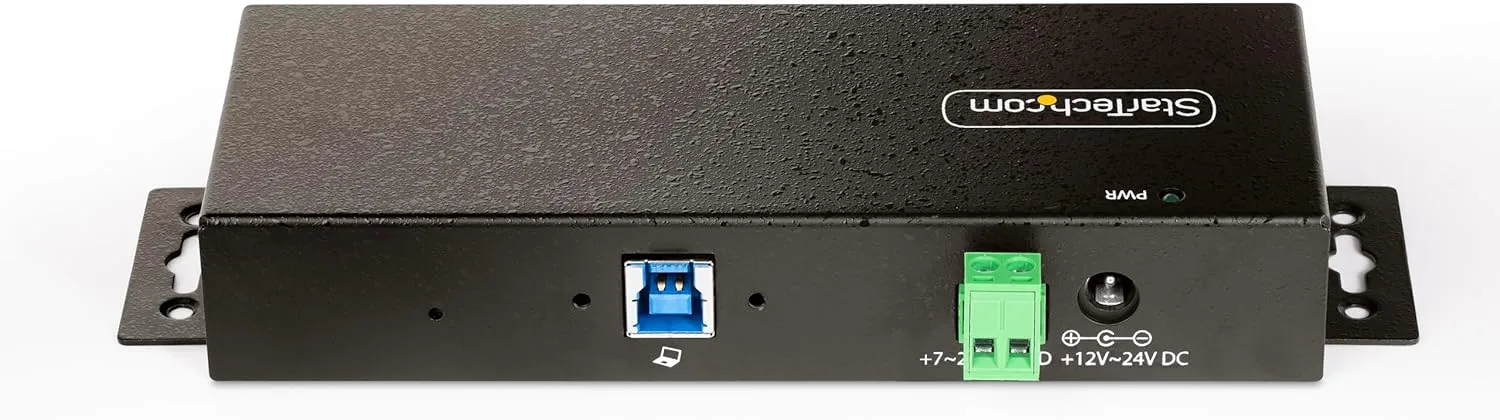 StarTech.com 7-Port Managed USB Hub with 7X USB-A, Heavy Duty with Metal Industrial Housing, ESD & Surge Protection