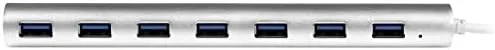 StarTech.com 7-Port USB Hub, USB A to 7x USB-A Ports, USB 3.2 5Gbps, Self-Powered, Portable Laptop Hub with power supply