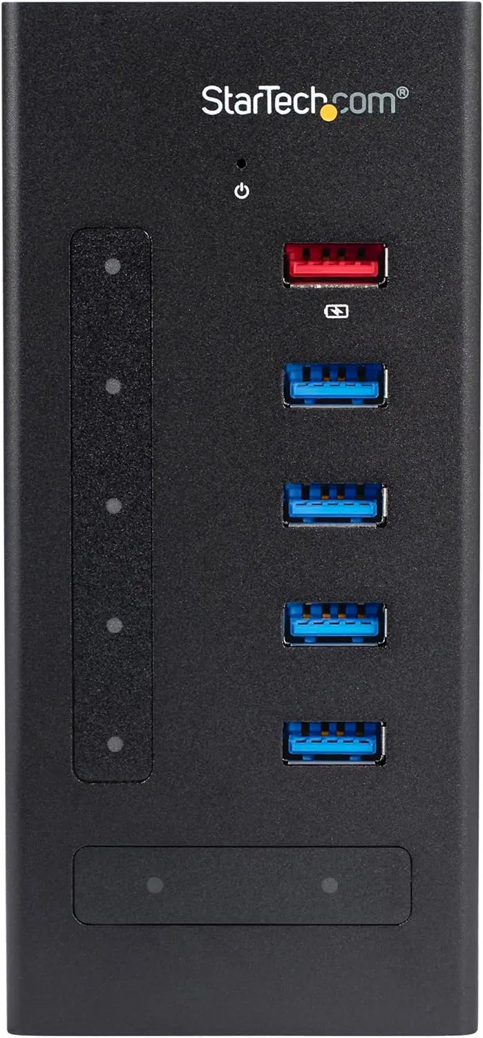StarTech.com 7 Port USB C Hub - USB Type-C to 2x USB-C/5x USB-A - Metal Powered Hub