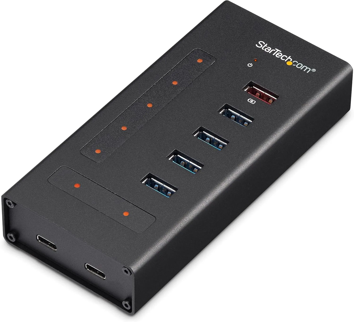StarTech.com 7 Port USB C Hub - USB Type-C to 2x USB-C/5x USB-A - Metal Powered Hub