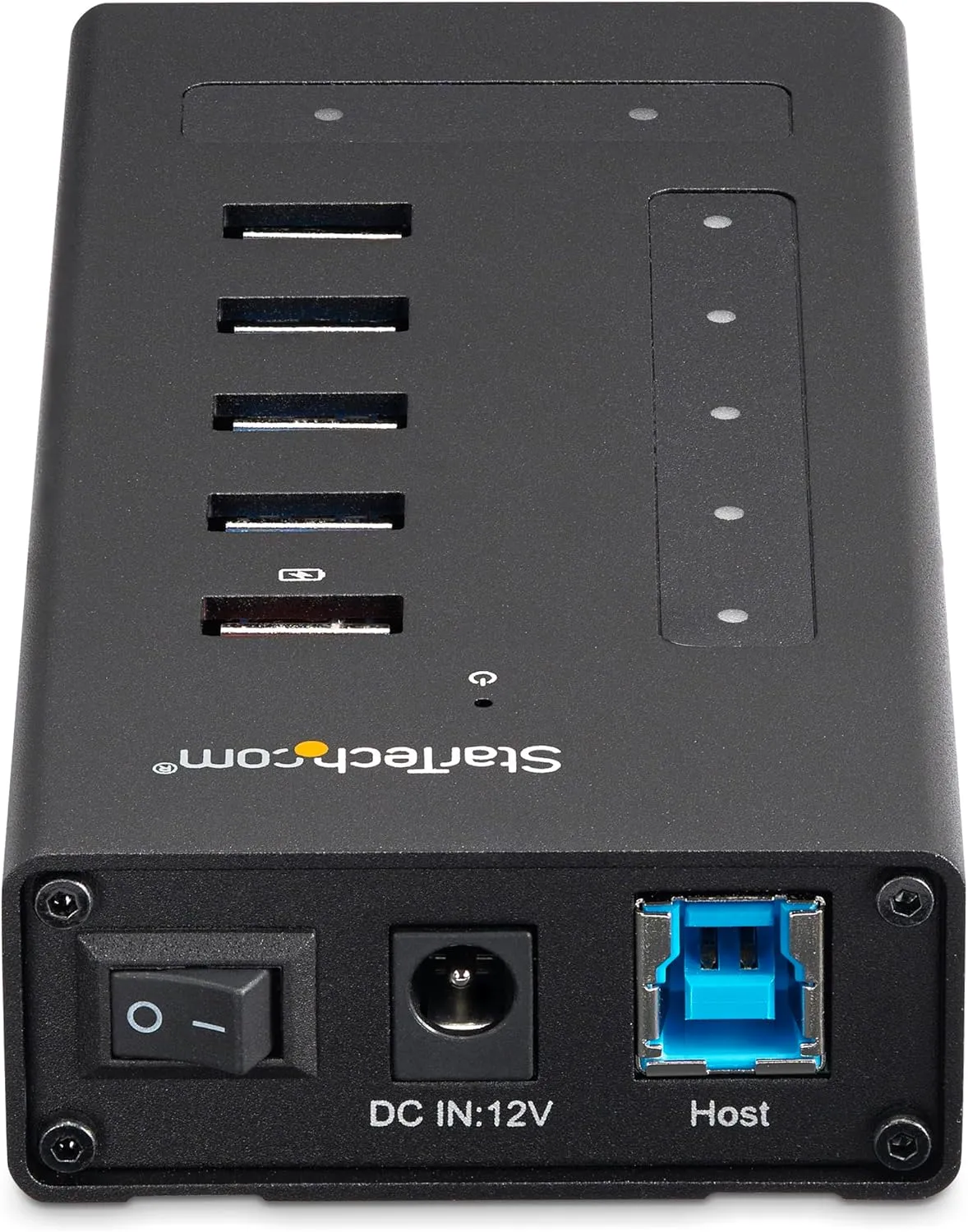 StarTech.com 7 Port USB C Hub - USB Type-C to 2x USB-C/5x USB-A - Metal Powered Hub