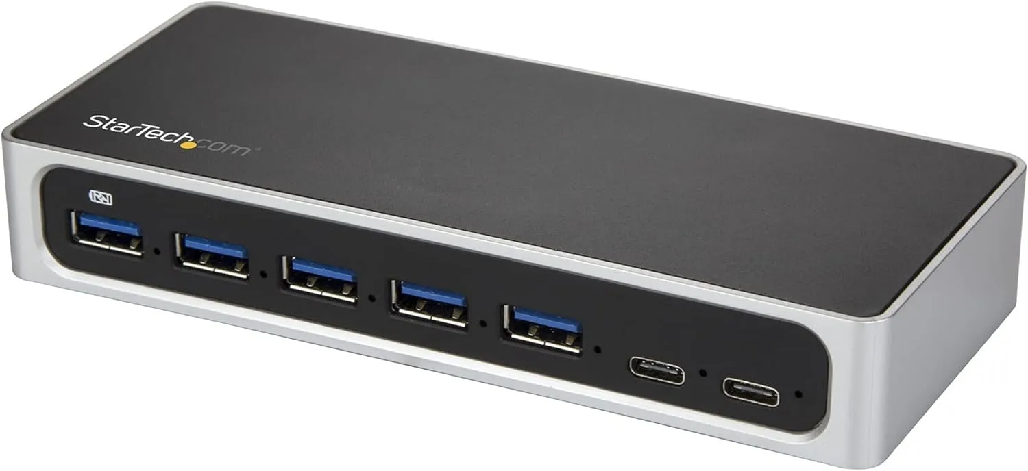 StarTech 7-Port USB-C Hub – 5x USB-A & 2x USB-C, Fast Charge (HB30C5A2CSC)