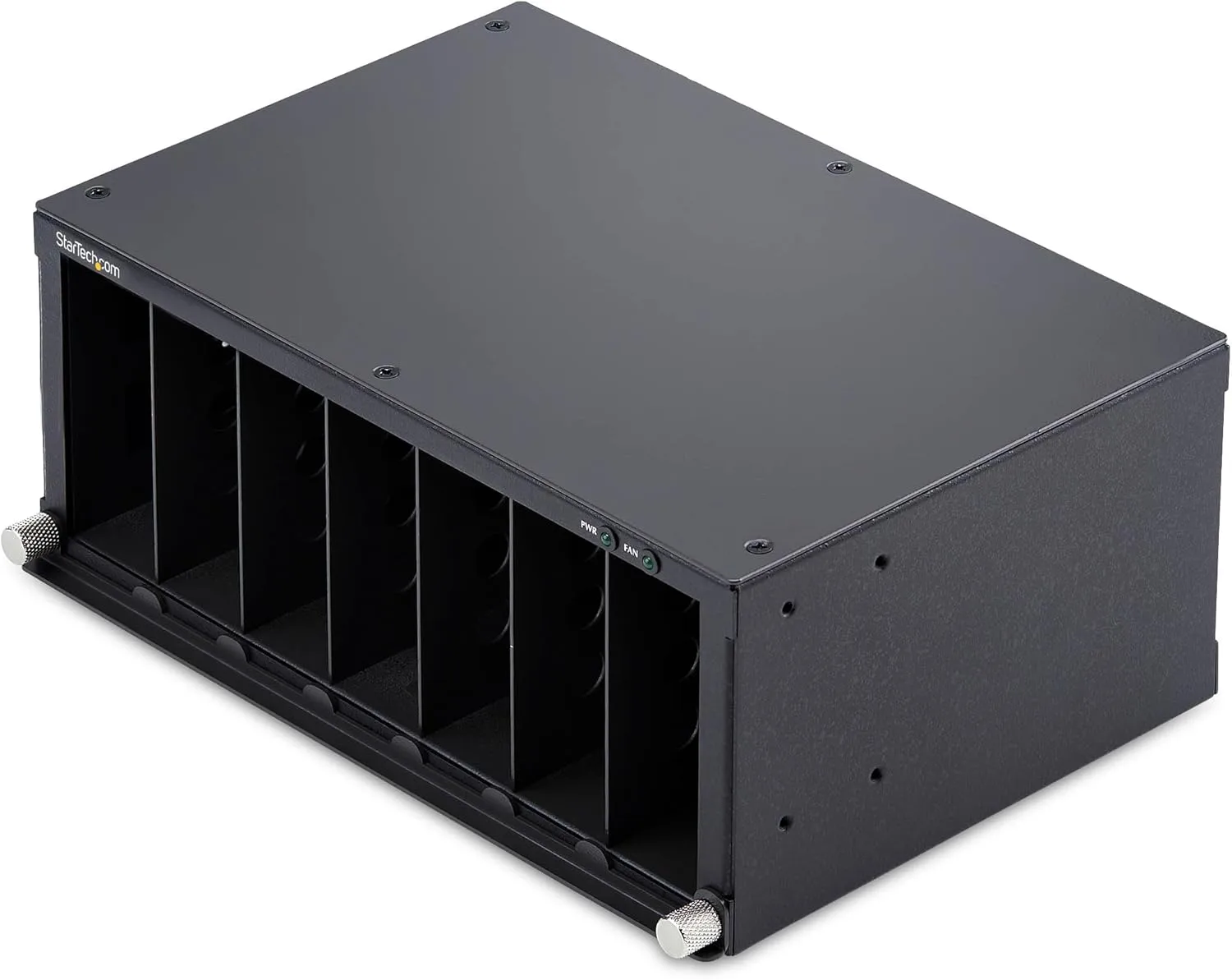StarTech.com 7-Slot Unmanaged Media Converter Chassis, 10in Rackmount for MCM Media Converter Series, Active Cooling, TAA