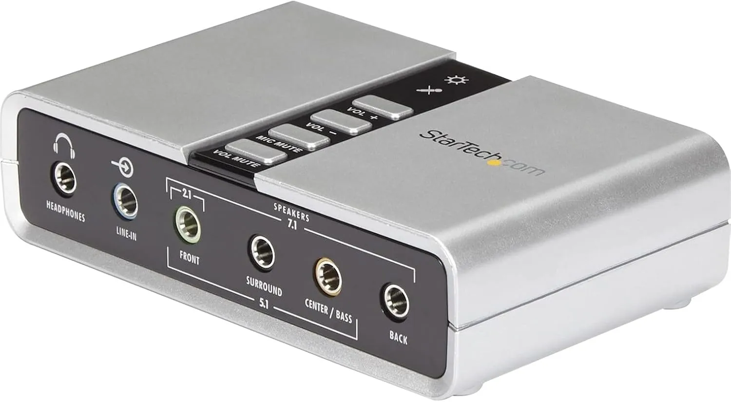 StarTech.com 7.1 USB Sound Card - External Sound Card for Laptop with SPDIF Digital Audio - Sound Card for PC