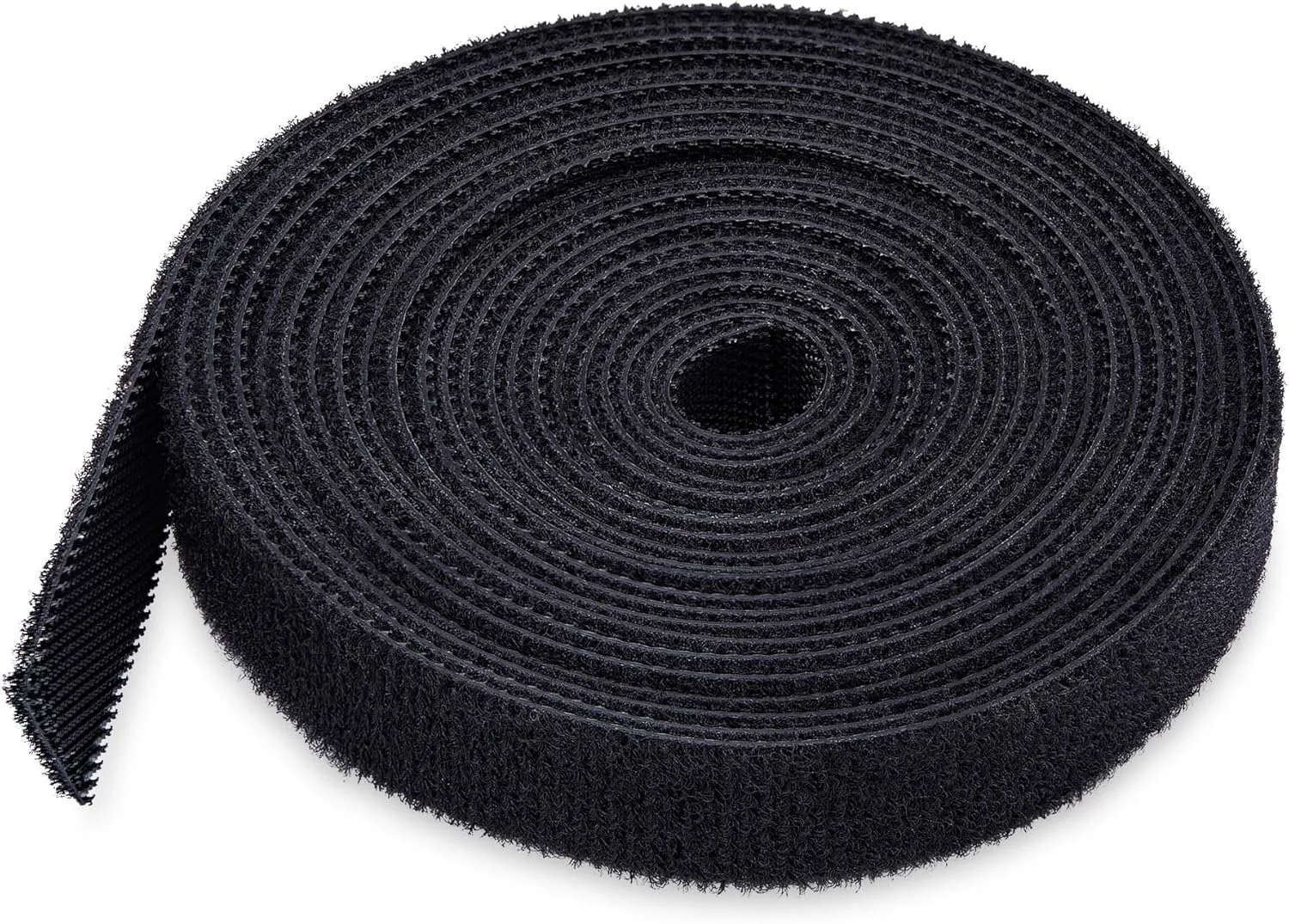 StarTech.com 75ft (22.8m) Hook and Loop Roll, 0.5in Wide, Black, Cut-to-Size Reusable Cable Ties, Fastener Tape, Bulk Roll