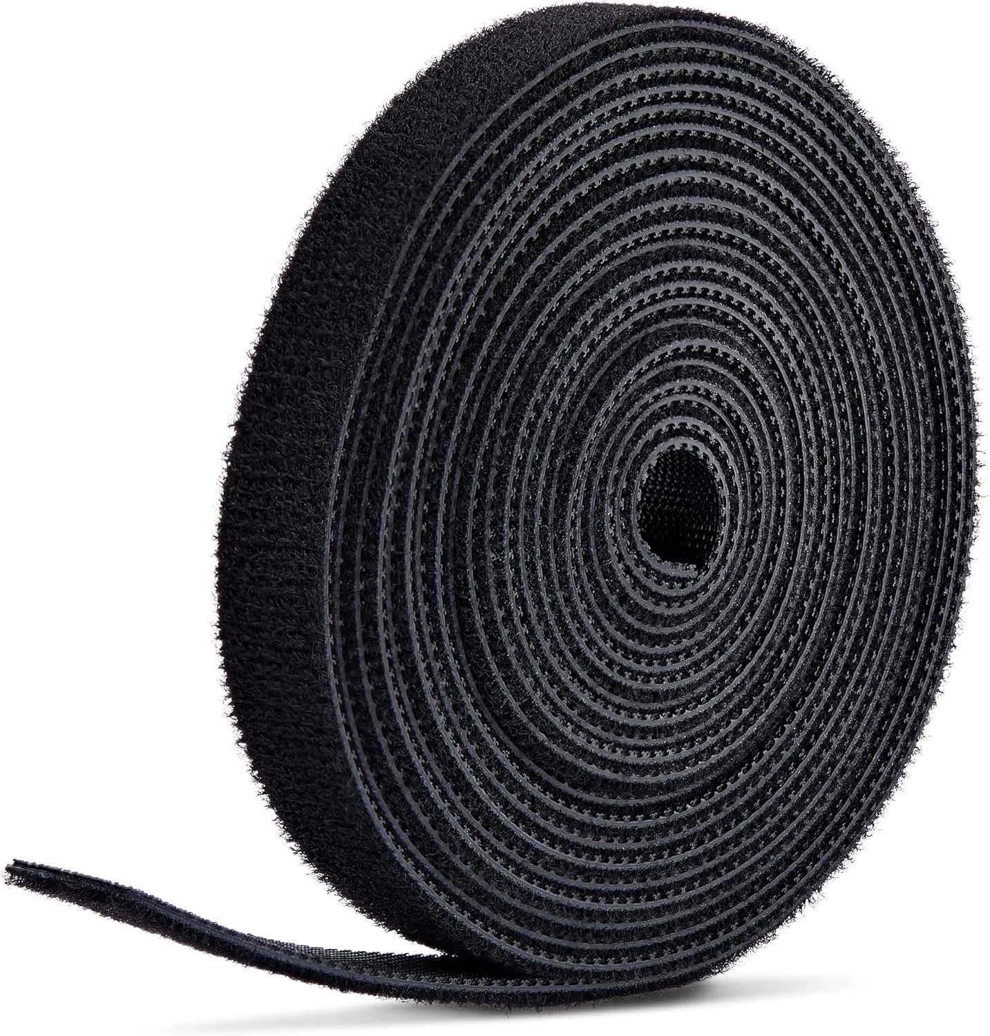 StarTech.com 75ft (22.8m) Hook and Loop Roll, 0.5in Wide, Black, Cut-to-Size Reusable Cable Ties, Fastener Tape, Bulk Roll