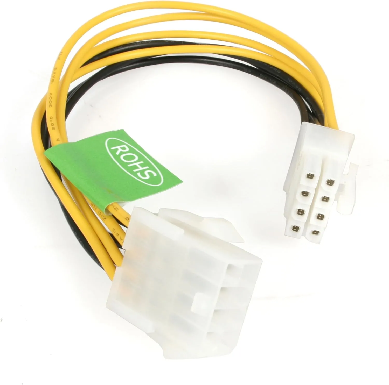 StarTech.com EPS 8 Pin Power Extension Cable - Power extension cable - 8 pin EPS12V (F) to 8 pin EPS12V (M) - 7.9 in