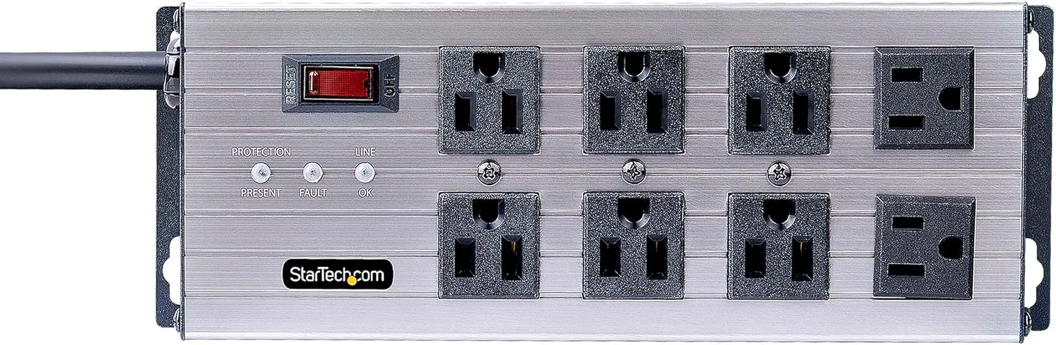 StarTech.com Industrial Power Strip PDU 125V/15A with EMI/RFI Isolation and Surge Protection