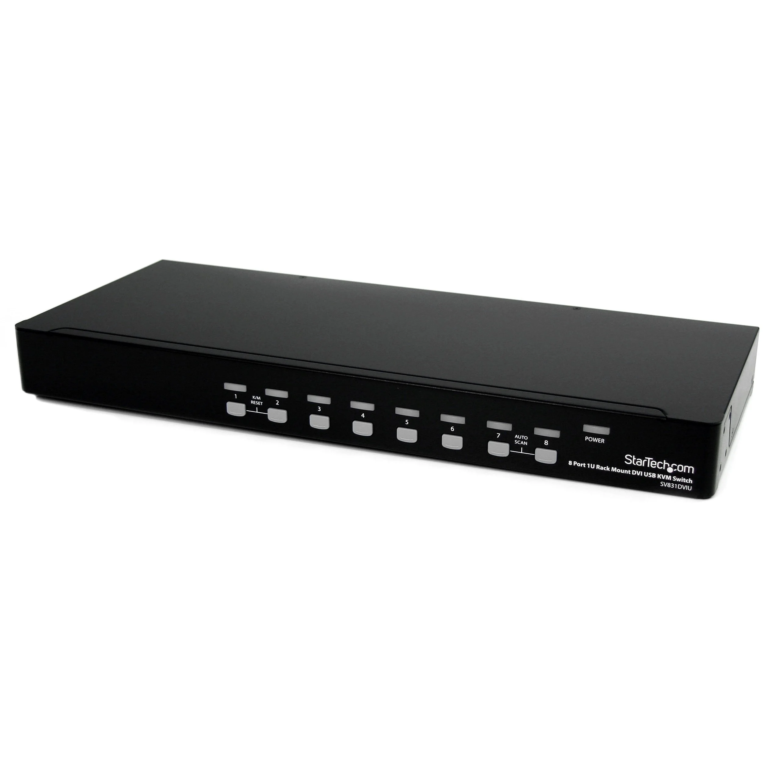 StarTech.com 8 Port 1U Rackmount DVI USB KVM Switch (SV831DVIU)