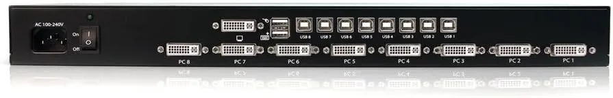 StarTech.com 8 Port 1U Rackmount DVI USB KVM Switch (SV831DVIU)