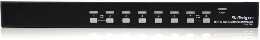 StarTech.com 8 Port 1U Rackmount DVI USB KVM Switch (SV831DVIU)