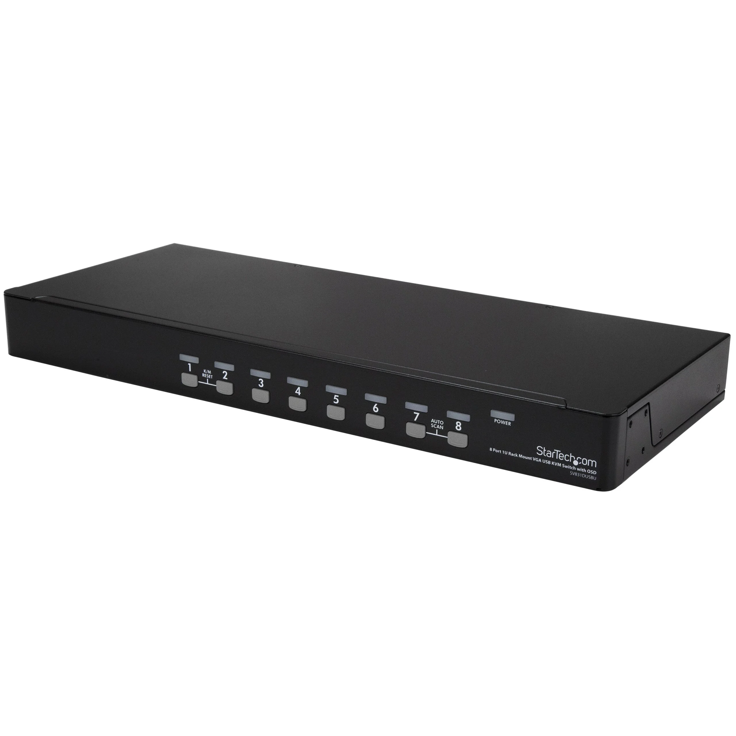 StarTech.com 8 Port 1U Rackmount USB VGA KVM Switch with OSD