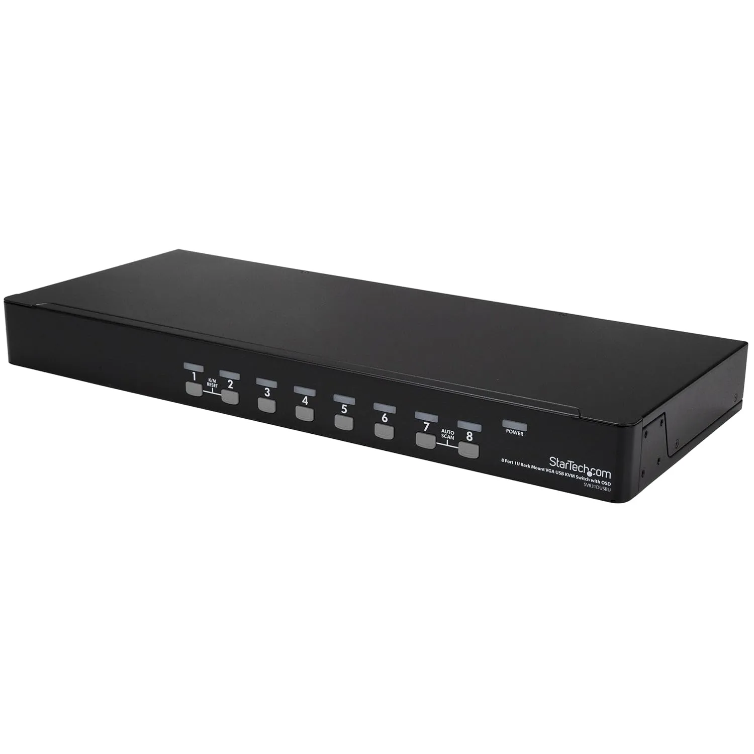 StarTech.com 8 Port 1U Rackmount USB VGA KVM Switch with OSD