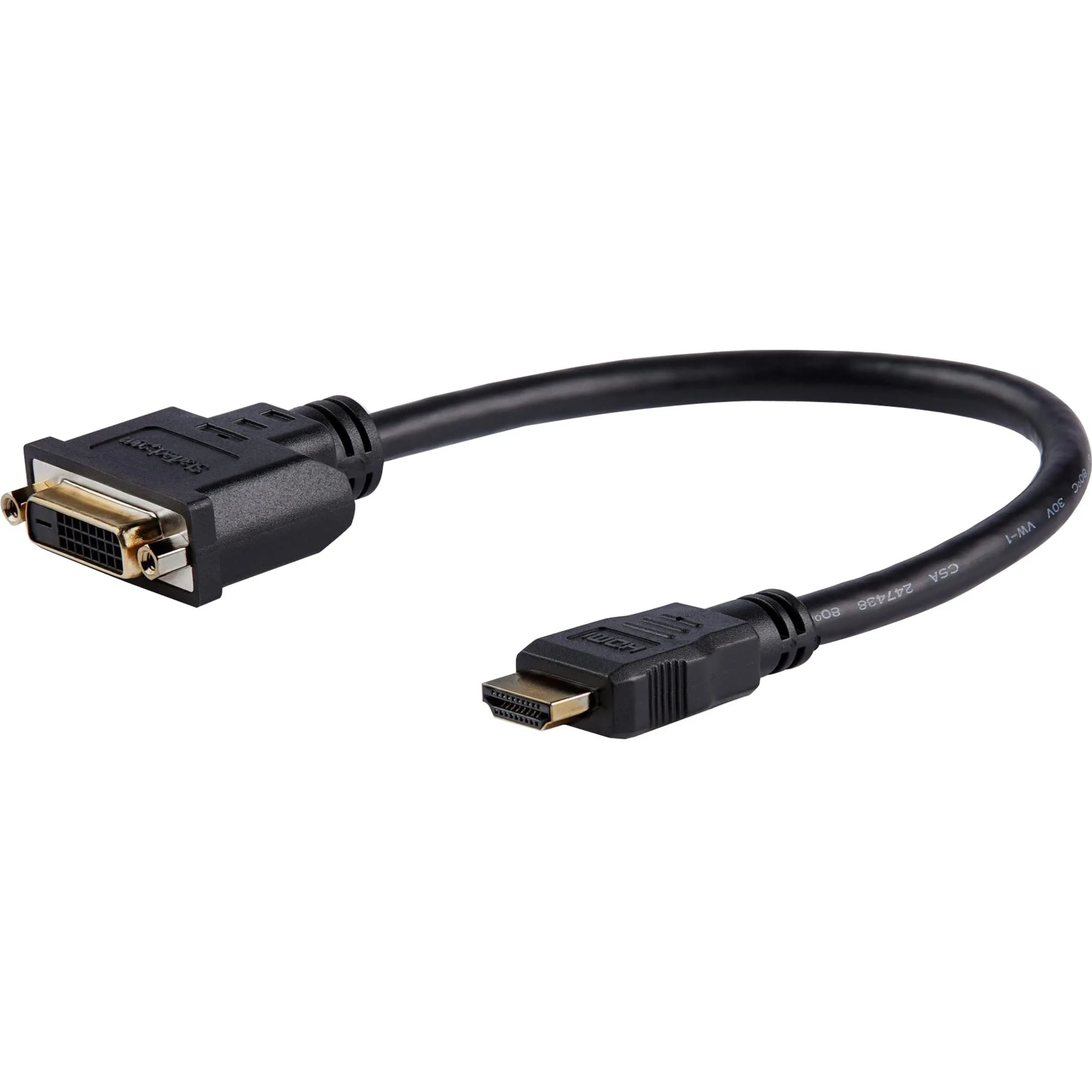 StarTech.com 8in HDMI to DVI-D Video Cable Adapter