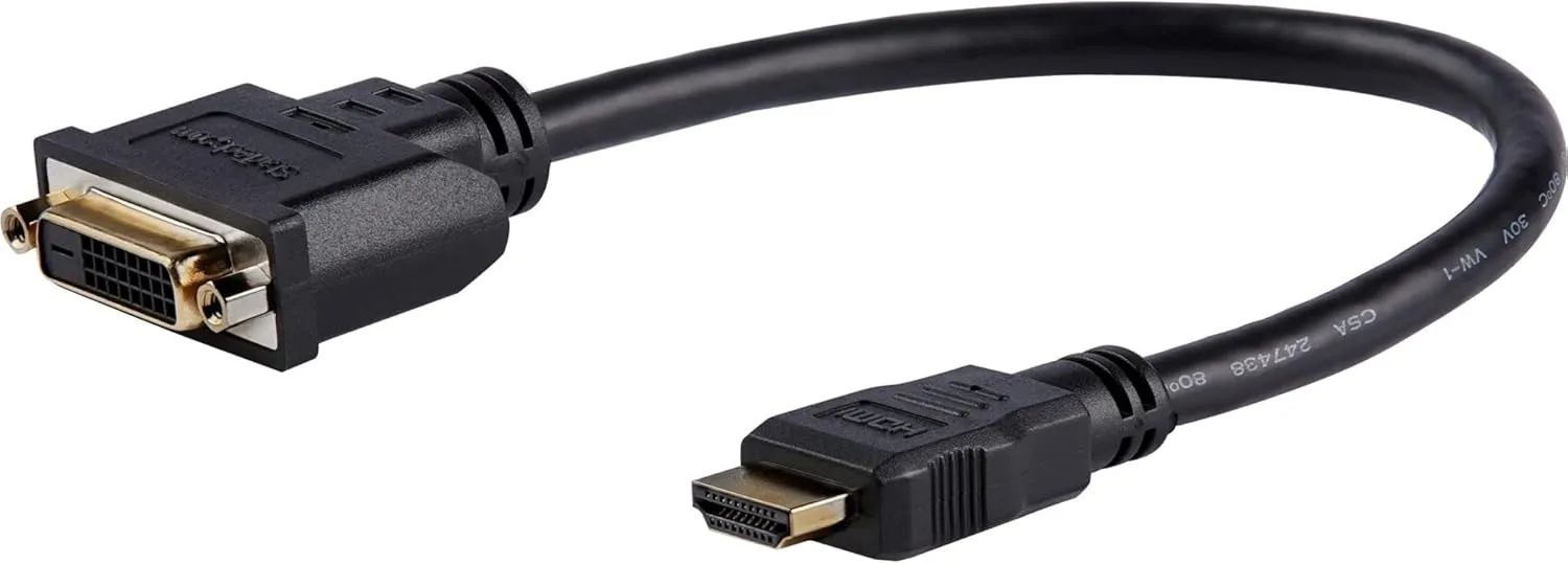 StarTech.com 8in HDMI to DVI-D Video Cable Adapter