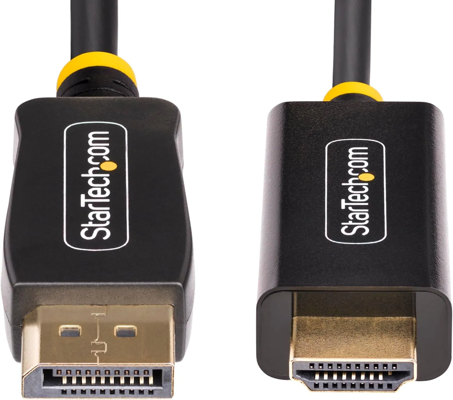 StarTech.com 6.6ft (2m) DisplayPort to HDMI Adapter Cable, 4K 60Hz with HDR, DP to HDMI 2.0b Cable, Active Video Converter