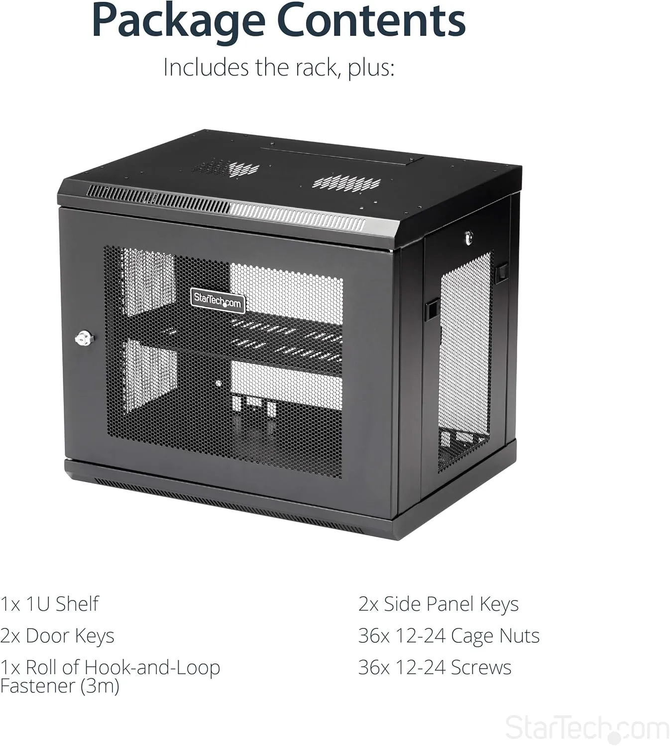 StarTech.com 19" Wall-Mount Server Rack Cabinet