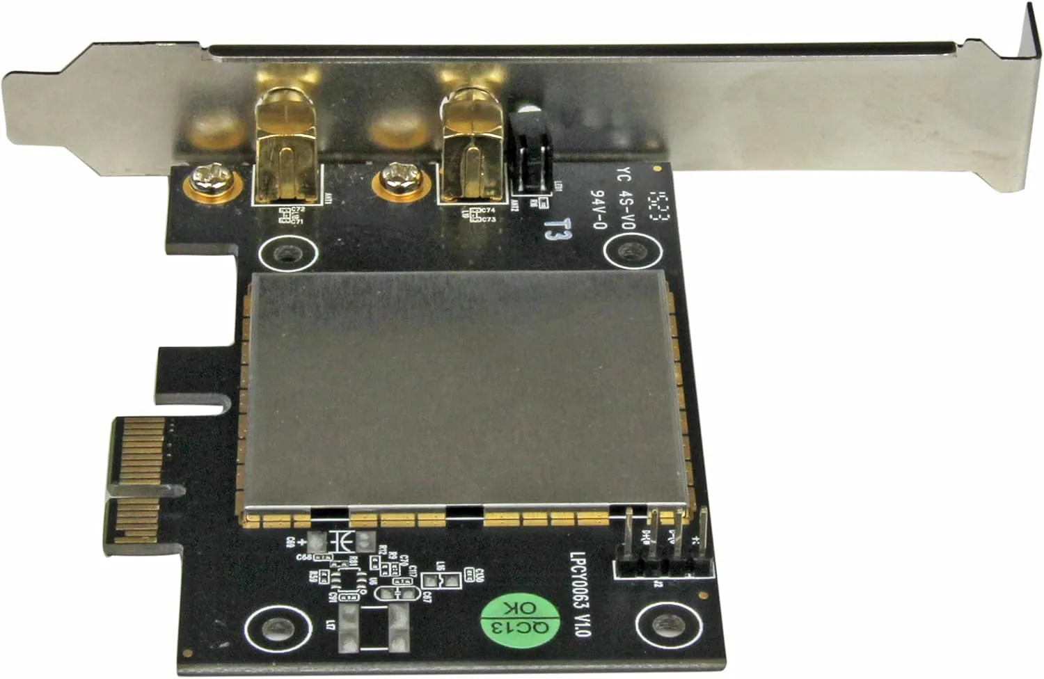 StarTech.com AC600 Wireless-AC Network Adapter - 802.11ac, PCI Express - Dual Band 2.4GHz / 5GHz PCIe Wireless Network Card