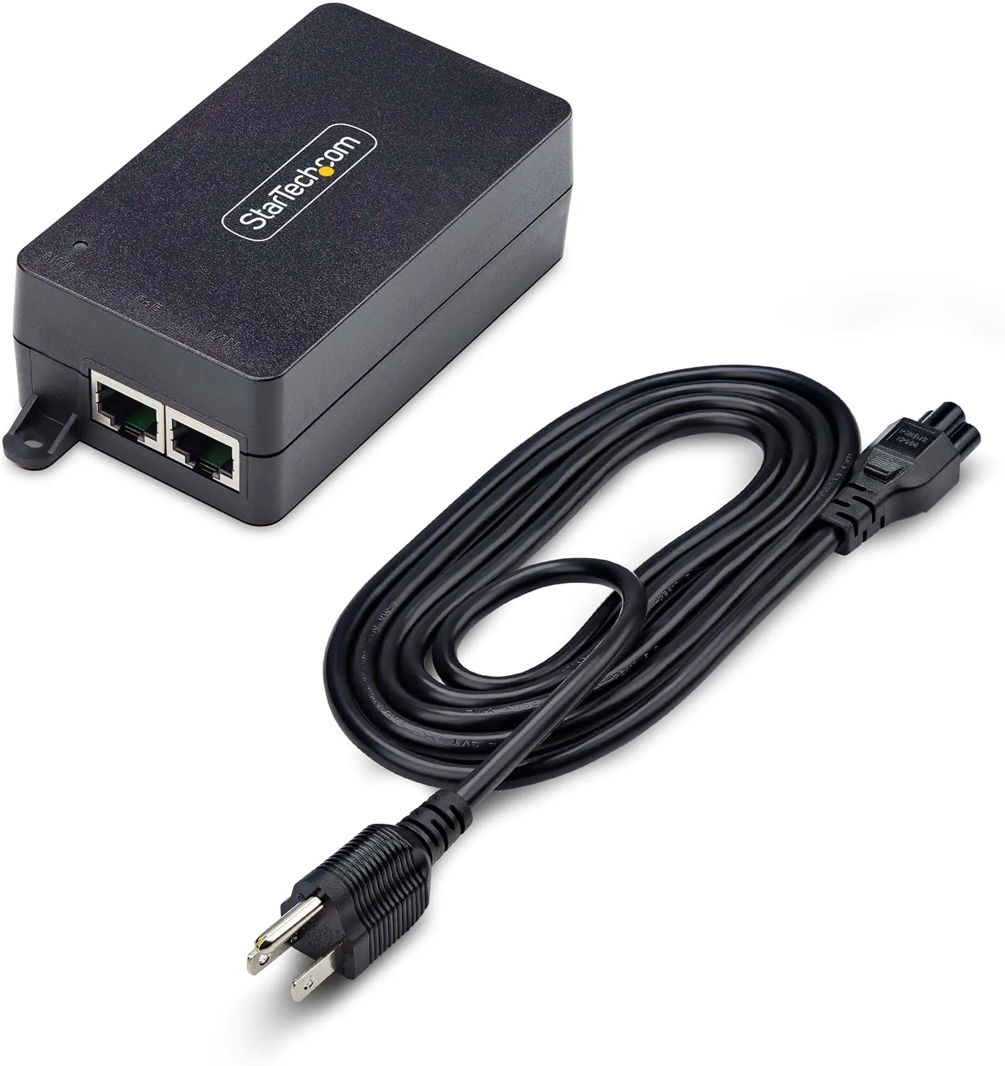 StarTech.com 1-Port Gigabit PoE+ Injector, 10M/100M/1G Ethernet, PoE/PoE+ (802.3af/802.3at), 30W Power Budget