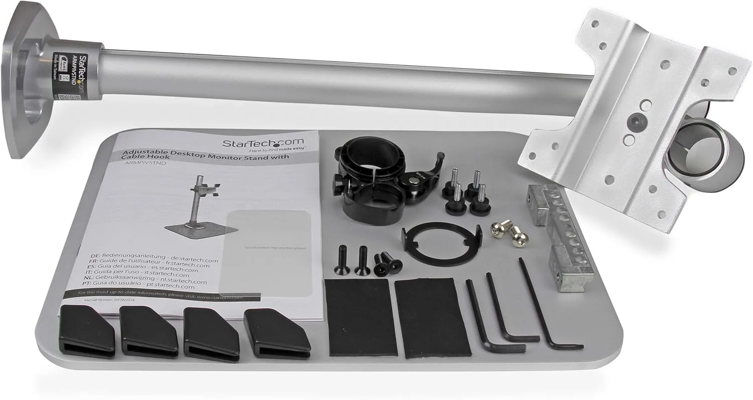 StarTech.com Single Monitor Stand - Adjustable - Supports Monitors 12'' to 34" (30.9lb/14kg) - Premium