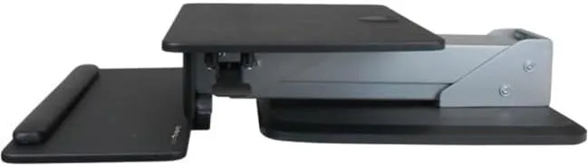 StarTech.com Sit-to-Stand Desk Converter - Height Adjustable Desktop Riser, Black
