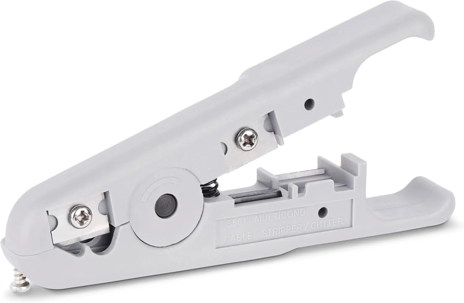 StarTech.com Network Cable Stripper and Cutter, Professional Wire Stripper for UTP/FTP/STP/Coax Cables, Rotary Wire Stripping and Cutting Tool