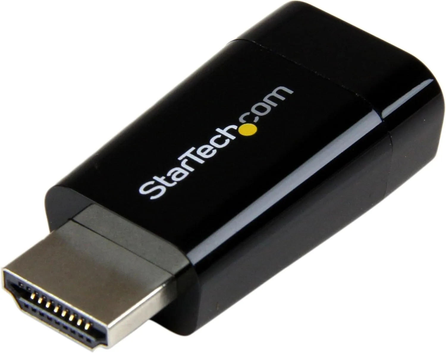 StarTech.com Compact HDMI to VGA Adapter Converter – Power Free HDMI Laptop to VGA Monitor / Projector Converter Box