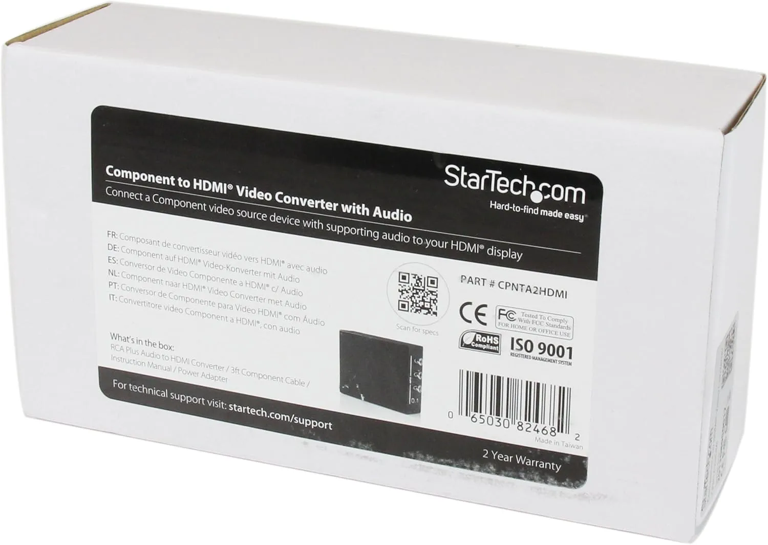 StarTech.com Component to HDMI Video Converter with Audio (CPNTA2HDMI)