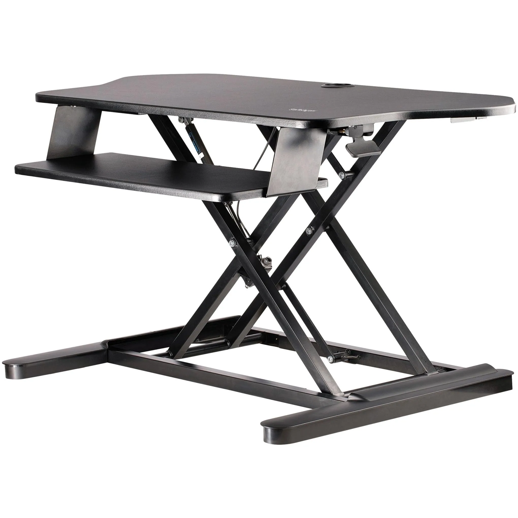 StarTech.com Sit-to-Stand Desk Converter - Height Adjustable Desktop Riser, Black