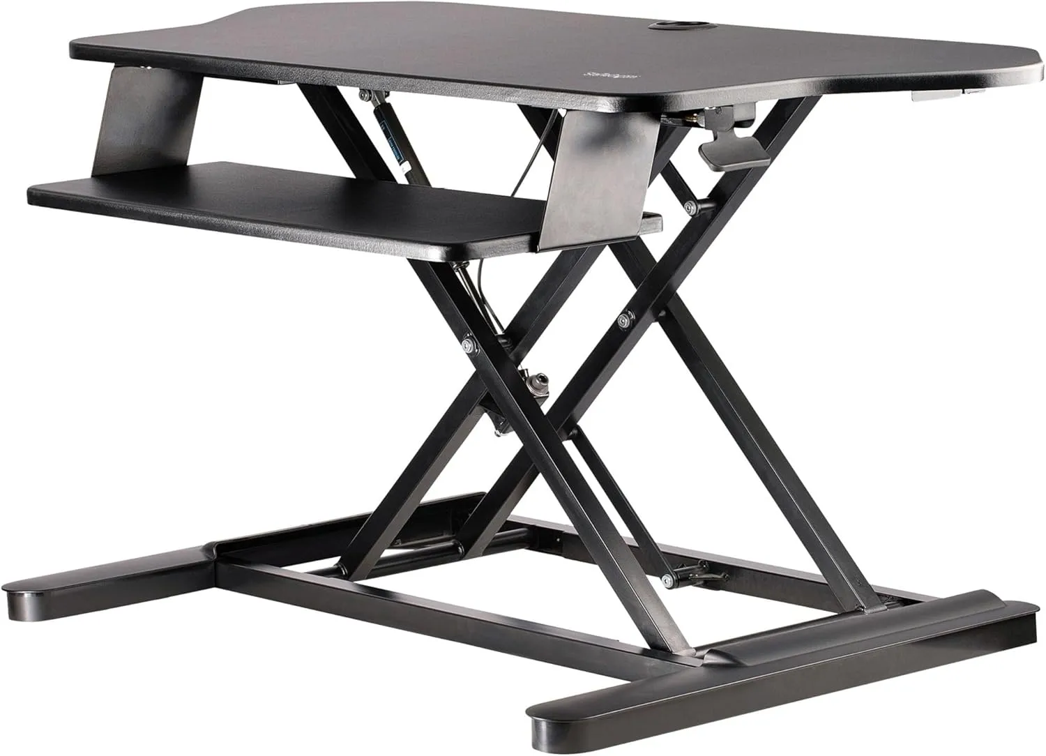 StarTech.com Sit-to-Stand Desk Converter - Height Adjustable Desktop Riser, Black