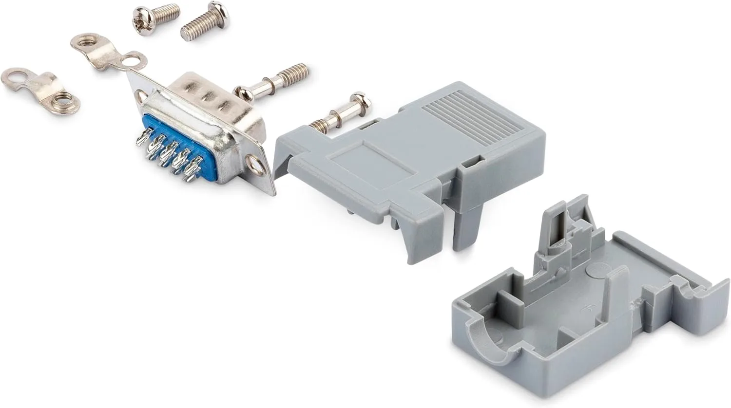 StarTech.com Assembled DB9 Male Solder D-SUB Connector with Plastic Backshell (C9PSM) 1 Count (Pack of 1) Male