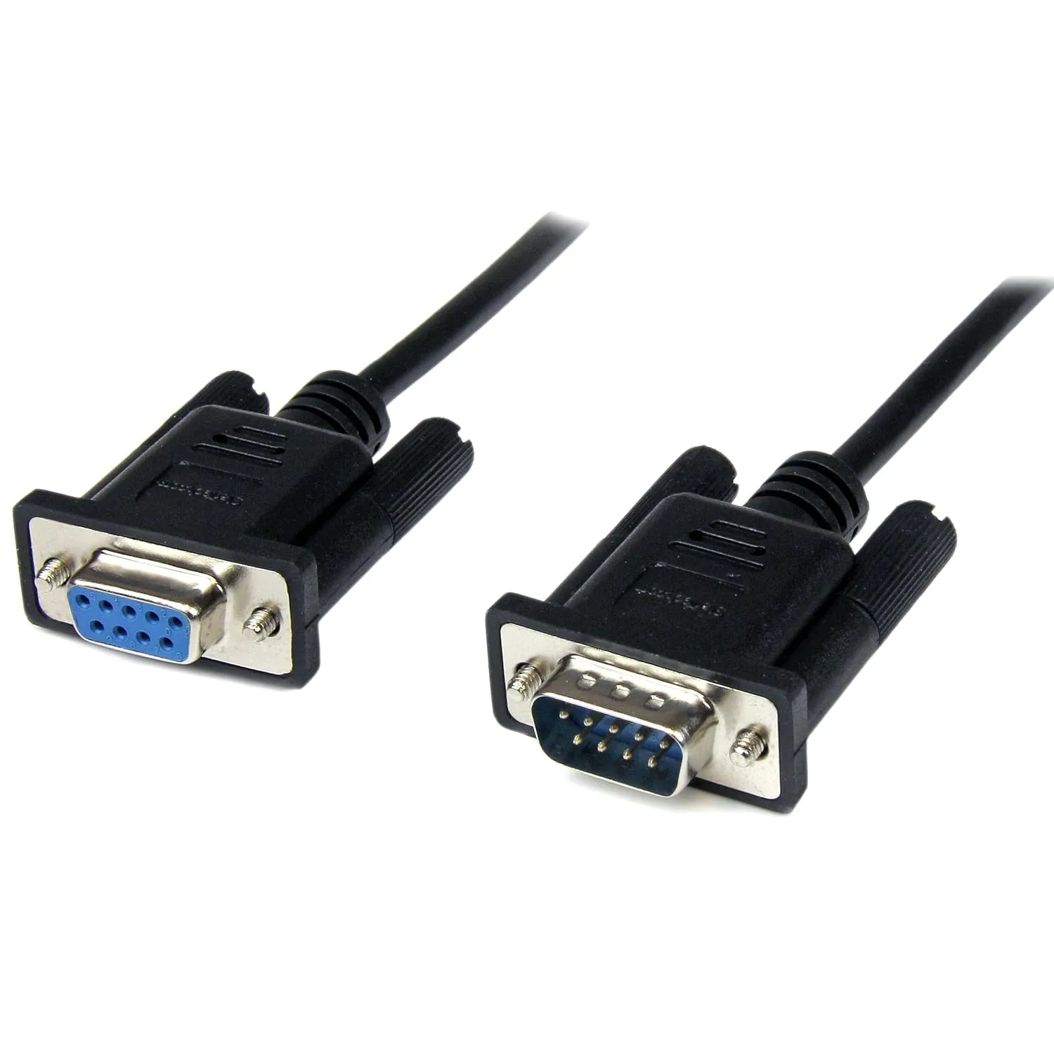 StarTech.com 1m Black DB9 RS232 Serial Null Modem Cable F/M - DB9 Male to Female - 9 pin Null Modem Cable - 1x DB9 (M)