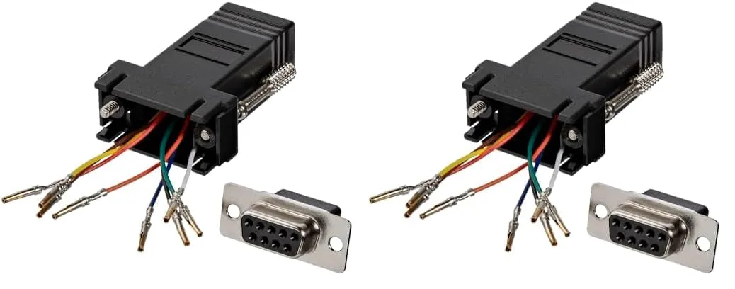 StarTech.com DB9 to RJ45 Modular Adapter - F/F - Serial Adapter - DB-9 (F) to RJ-45 (F) - GC98FF