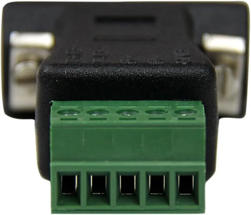 StarTech.com RS422 RS485 Serial DB9 to Terminal Block Adapter - Serial adapter - 5 pin terminal block to DB-9 (M) (black)