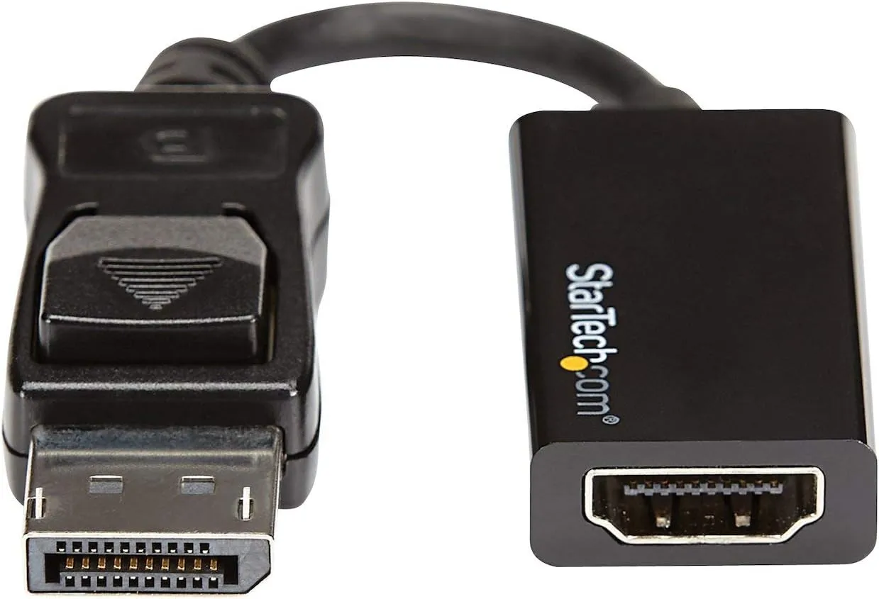 StarTech.com DisplayPort to HDMI Adapter, 4K 60Hz Active DP 1.4 to HDMI 2.0 Video Converter - DP2HD4K60S