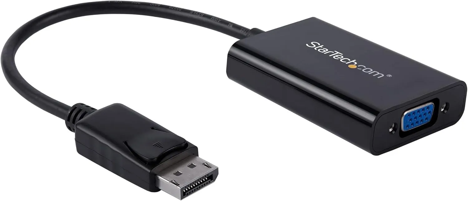 StarTech DisplayPort to VGA Adapter with Audio - DP to VGA Converter - 1920x1200 (DP2VGAA)