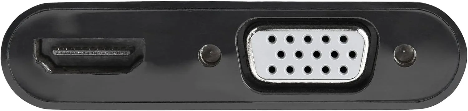 StarTech.com DisplayPort to HDMI VGA Adapter - DP 1.2 HBR2 to HDMI 2.0 (4K 60Hz) or VGA 1080p Converter Dongle