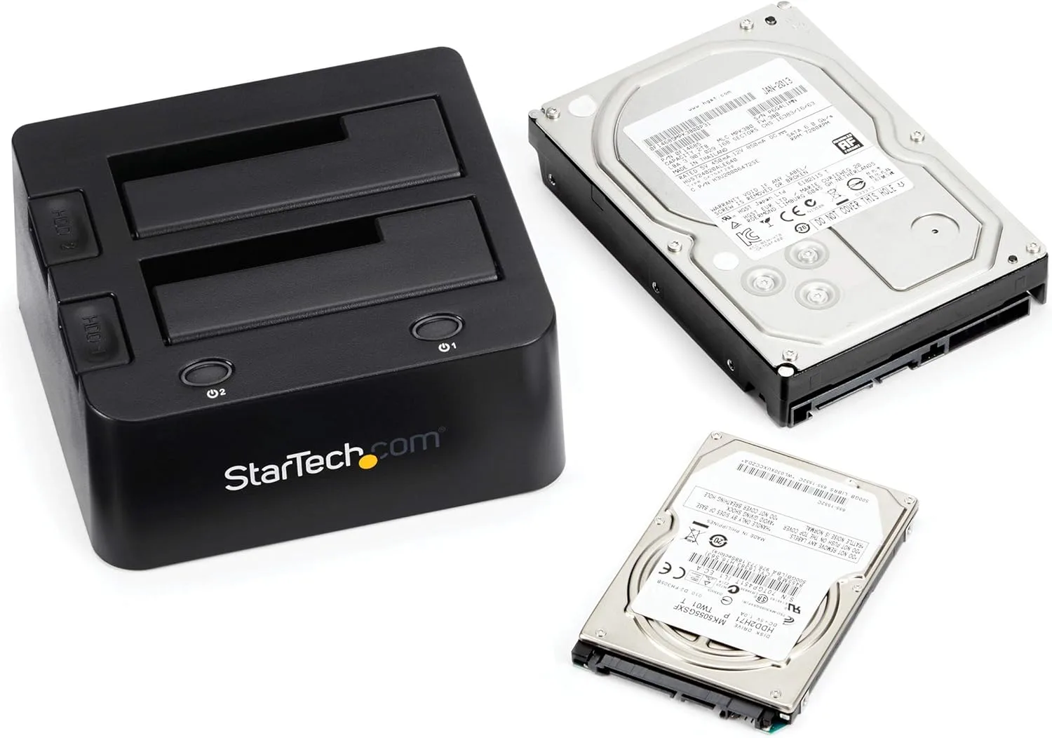 StarTech.com Dual-Bay USB 3.0 to SATA & IDE Hard Drive Docking Station (UNIDOCKU33)