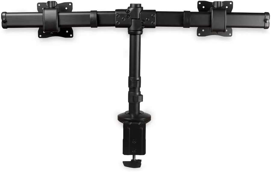StarTech.com Desk-Mount Dual Monitor Arm - Supports 13''–27'', Low-Profile Clamp/Grommet Mount (ARMBARDUOG)