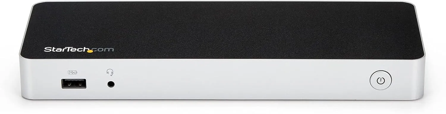 StarTech.com Dual Monitor USB C Docking Station with 60W Power Delivery for Windows Laptops - USB C to HDMI or DVI Dock
