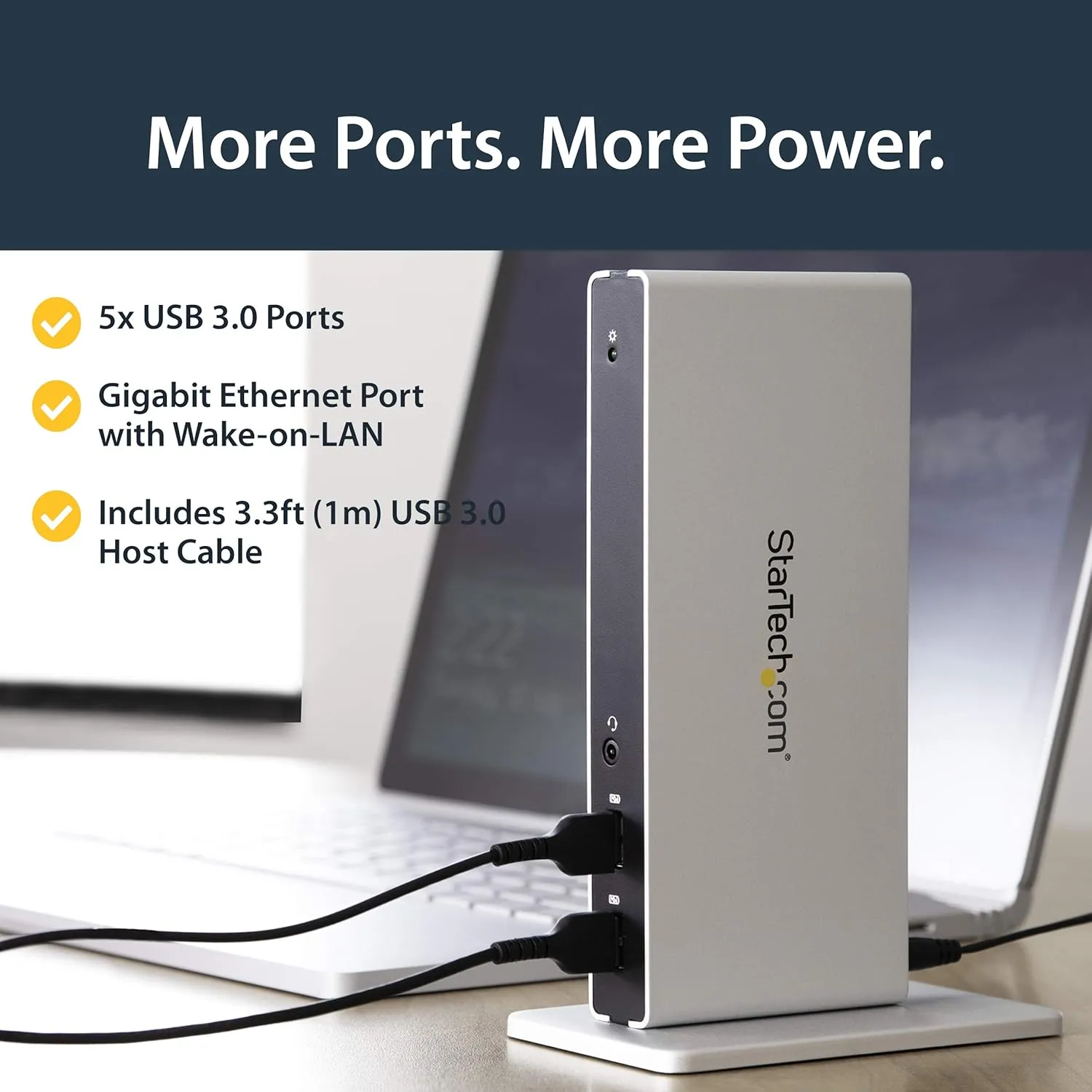 StarTech.com Dual Monitor USB 3.0 Docking Station w/ DVI to VGA & HDMI Adapters