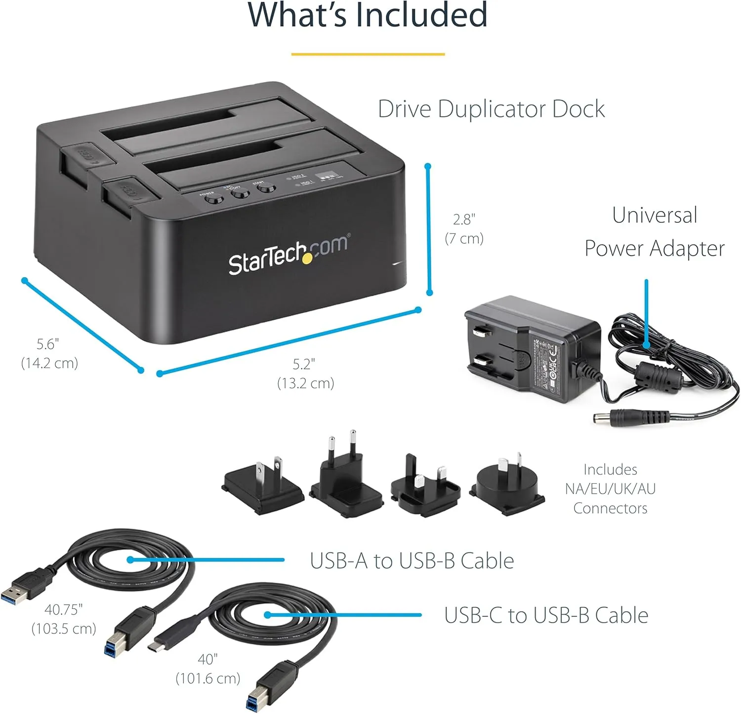 StarTech.com Standalone Dual-Bay Hard Drive Duplicator & Docking Station