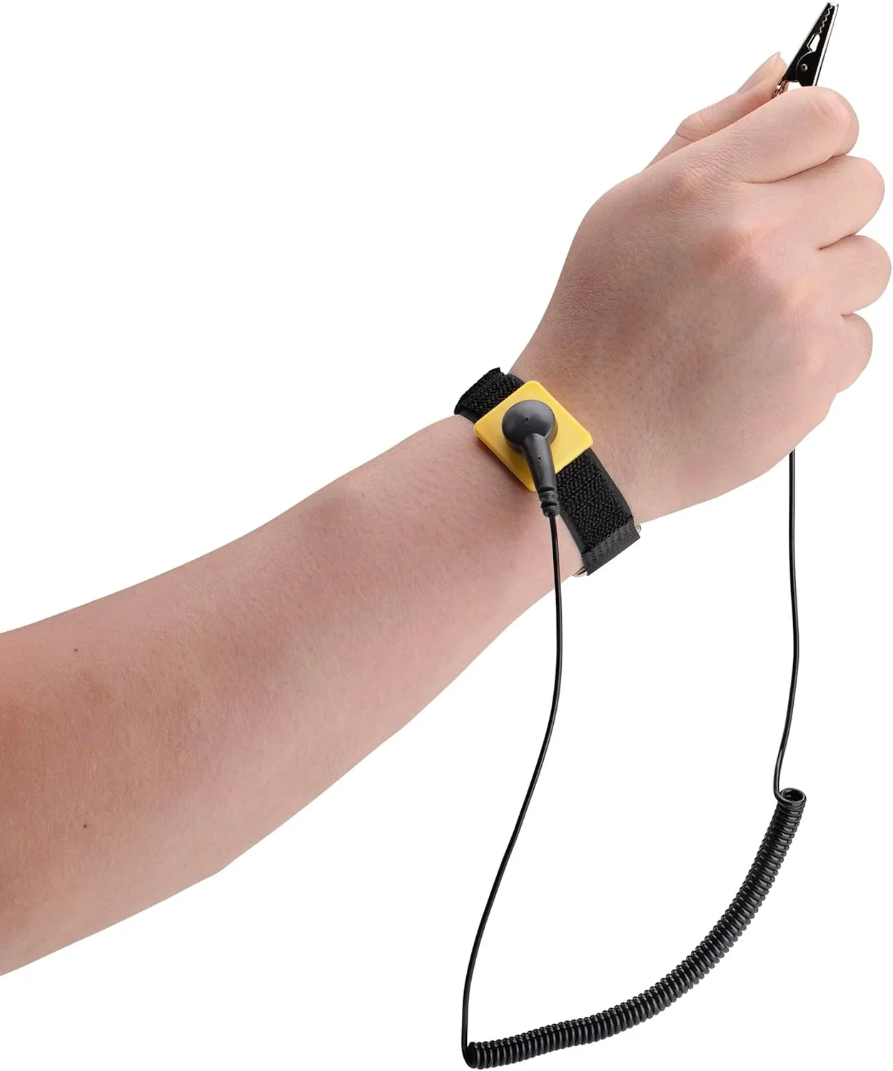StarTech.com Antistatic Wrist Strap w/Grounding Cable, ESD Electrostatic Discharge Band, 5ft /1.5m Detachable Cord, TAA