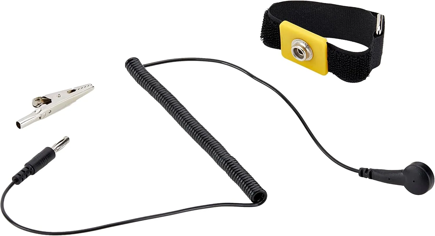 StarTech.com Antistatic Wrist Strap w/Grounding Cable, ESD Electrostatic Discharge Band, 5ft /1.5m Detachable Cord, TAA